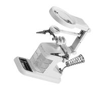 Operitacx LED Magnifier Station with Rotatable Stand Portable Welding and Repair Tabletop Holder Material Retractable Auxiliary Lenses for Precise Electronic Assembly and Model Making