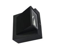 Operitacx LED Outdoor Wall Light Waterproof Porch Lamp Warm White 5w Black Single Head Security Sconce for Pathway and Yard Exterior Lighting