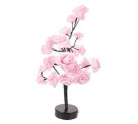 Operitacx LED Rose Tree Desk Lamp Romantic Flower Light with Bendable Branches Warm Indoor Decoration for Birthday Wedding Valentine's Day and Festival Gift