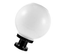 Operitacx Led Solar Globe Lights Outdoor Waterproof Garden Pillar Lamp with Black Base 20cm for Pathway and Landscape Lighting