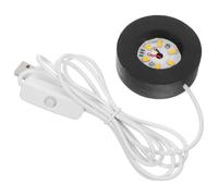 Operitacx LED Wooden Lighted Base Stand for Crystal Snow Globes