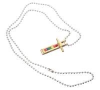Operitacx LGBT Gay Pride Jewelry Gold Titanium Steel Rainbow Crystal Cross Pendant Men Women Pride Necklace
