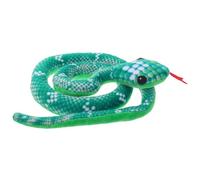 Operitacx Light Green Snake Cat with Catnip and Sound Plush Indoor Play | Highly Realistic Design, Chewing and Scratching Features, Kitten and Cat Use, One Piece