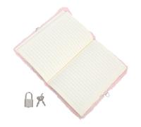 Operitacx Lockable Cat Plush Diary Soft Fuzzy Journal with Keys for Writing Drawing School Travel Notebook Secure Privacy gift for for for for for for