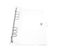 Operitacx Loose Leaf Binder with PVC Cover Binder Rings for Easy Page Replacement for Students and Teachers Securely Holds Papers Design