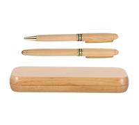 Operitacx Luxury Fountain Pen with Ink Cartridges Smooth Writing Fine Nib Metal and Wood Design Engraved Business Gift Box for Professionals Calligraphy Signature Journaling Office