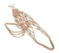 Operitacx Macrame Wine Bottle Holder Wine Bottle Sleeve Net Beige Jute Rope Rustic Aesthetic Comfortable Carrying Easy Handling for Travel Gatherings