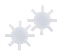 Operitacx Magnetic Stirrer Bars White with Ptfe Coating 2pcs for Efficient Mixing Mini Magnetic Stirrer Rods with Smooth Surface for Lab Stir in Chemical Laboratories and Food Processing