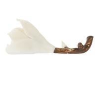 Operitacx Magnolia Shaped Ceramic Censer 5 Pcs Decorative Incense Holder Small Incense Burner for Desktop Table Centerpiece with Air Purifying and Stress Relief Function, Unique Creative