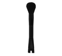 Operitacx Makeup Brush Dual Ended for Liquid Foundation Nose Contour Brush U Shaped with High Nose Bridge Contouring and Multifunctional Application, Black Plastic and Nylon for Women