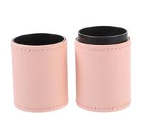 Operitacx Makeup Brush Holder Makeup Brush Storage Box Pu Leather Multi-functional Storage Sturdy Design Fashionable Sleek Sophisticated Design Elegant Decor for Dressing Table Room