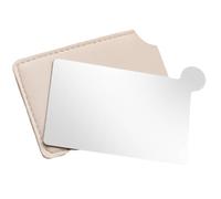 Operitacx makeup mixing plate makeup palettes Stainless Steel Compact Cosmetic Mixing Plate with Mirror for Convenient Color Mixing and On the Go Makeup