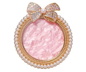 Operitacx Manicure Pigment Plate Nail Mixing Palettes 3.34x2.87x0.39in Resin Pearl Rhinestone Colors Blending Display Finished Nail Art Works Home Crafts