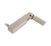 Operitacx Manual Nursing Bed Crank Handle for Hospital Beds Adjustable 7/16" Shaft, Foldable Stainless Steel and Plastic Design, Easy to Use Replacement for Elderly Care in Intensive Nursing