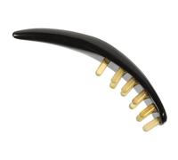 Operitacx Massage Comb Ox Horn Comb 7.07x1.38x0.79in Smooth Handle Free Design Unique Chic Style Back Meridian Therapy for Wife Relaxation