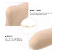 Operitacx Massage Wooden Sticks Acupoint Massage Tool Wooden Face Massaging Stick Relieving Pains Protecting Fingers from Injury Retro Traditional Shape for Spas and Home Use