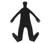 Operitacx Men's Black Ninja Full-body Costume Suit with Visual Invisibility Effect, Lightweight Spandex Fabric for Halloween Party and Roleplaying, Unique and Realistic Design for Adults
