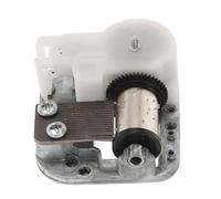 Operitacx , Metal and Construction Music Box Mechanism with Dual Shaft Clockwork Movement Versatile Installation and Pause Functionality, Replacement for Hand Crank Musical Boxes