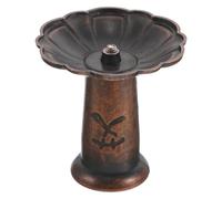 Operitacx Metal Lotus Bottom Moxa Stick Extinguisher Tray for 0.7' Moxibustion Roller with Stable Fire Extinguishing Function, Safe Moxa Stick Storage Holder for Travel and At-Home