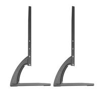 Operitacx Metal Tv Stand Base Tv Stand Holder Strong Load Bearing Easy Installation Triangle Support Height Adjustable Design Thickened Black for Office Store