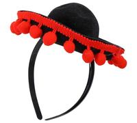 Operitacx Mexico Style Hat Headband Carnival Headdress Fabric Hair Hoop Decoration Eye-catching Stylish Creative Cool Hair Accessories for Masquerade Parties Gift for Friends and Family