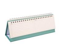Operitacx Mini Desktop Planner Small Standing Flip Calendar July to December Academic Schedule Organizer for Home Office with Stylish Modern Design and Full Year Layout