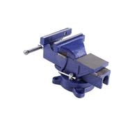 Operitacx Mini Flat Steel Vise Clamp Heavy Duty Workbench Vise for Woodworking DIY Crafts and Jewelry Projects Portable and Durable Capacity Blue