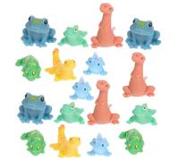 Operitacx Mini Resin Frog Shape Sculptures for Crafting and Landscape Decor 18pcs Lightweight Artificial Reptile Lizard Models with Realistic Design in Living Rooms