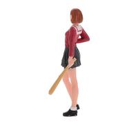 Operitacx Miniature Baseball Uniform Girl Figurine Standing Painted Doll for Architectural Scenes Model Trains and Tiny Sports Fields Stimulates Creativity Exploration