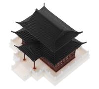 Operitacx Miniature Chinese Ancient Building Model in Pla, Ancient Style Mini Rockery Decoration for Fish Tank Decor and Outdoors, Withstands Water and Environmental Changes, for Zen Garden