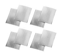 Operitacx Miniature Dollhouse Roof Tiles 8Pcs Aluminum Corrugated Panels for Model Building and Architectural Scenery
