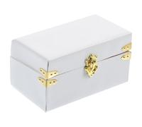 Operitacx Miniature Vintage Suitcase Model with Intricate Details and Wooden Leather Material, Easy to Clean Mini Room Decor for Dollhouses and Travel-themed Display