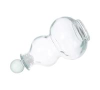 Operitacx Ml Decorative Glass Storage Bottle with Airtight Seal Round Stopper, Gourd-Shaped Glass Beverage Bottle for Barware and Table Centrepiece