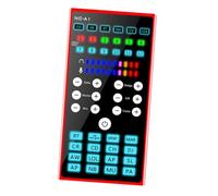 Operitacx Mobile Phone Sound Card External Sound Mixer with Dual Dsp Noise Reduction Metal Live Interface for Streaming Recording Entertainment Use
