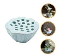 Operitacx Modern Ceramic Lotus Pod Vase Small Decorative Flower Arrangement for Dining Table Home Decor Versatile Fresh Flower Holder and Tea Tray Accent