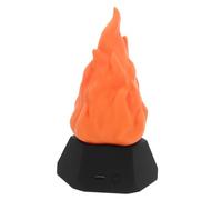 Operitacx Modes USB Rechargeable LED Fire Night Light for Halloween Camping Party Decorations Dynamic Atmosphere Enhancer