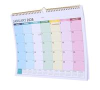 Operitacx Month Wall Calendar Vertical Hanging Planner with Twin-wire Binding Monthly Paper Organizer with Global Holidays for Home Office Academic Scheduling and Family Planning
