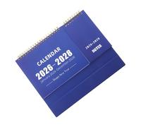 Operitacx Monthly Desk Calendar with Spiral Wire Binding Thick Paper Yearly Planner for Home Office School English Language Learning Marked Dates Daily Monthly Organizer