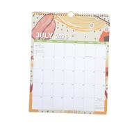 Operitacx Monthly Wall Calendar with Large Writable Date Blocks for Family and Business Planning Tear Off Pages From July to December Whiteboard Style Organizer for Personal Growth and