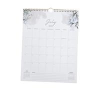 Operitacx Monthly Wall Calendar with Spiral Binding Large Writable Date Blocks for Family Business Planning and Personal Growth Stylish Aesthetic Design From July to December