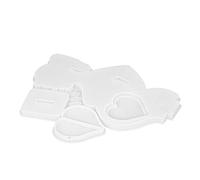 Operitacx Mother's Day Decor Silicone Photo Frame Mold Craft Kit Love Theme for Handmade Photo Frames