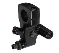 Operitacx Motorcycle Mirror Mount Bracket with Clutch Lever Perch, Aluminium Alloy Construction, Built to Last, Screw Hole M10, Improves Handling Performance, for Motorbike Handlebar Brake