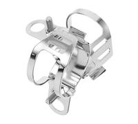 Operitacx Motorcycle Turn Signal Light Bracket Mount Metal Motorcycle Accessory 2pcs to Riding Comfort and Driving Safety , Silver Colour for Front Fork