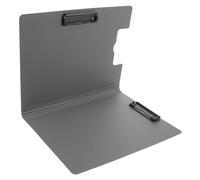 Operitacx Multi Functional Clipboard Folder with Cover Wear Writing Board for Office and School Double Clip Document Organizer Protecting Papers and Files Practical Conference Memo Pad