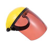 Operitacx Multi Purpose Full Face Grinding Shield Safety Mask for Welding and Industrial Use High Visibility Protective Face Resistant Dust and Splash Guard Durable and Brown