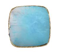 Operitacx Nail Art Pallet Mixing Tray Display Tray Sky Blue Pvc Resin Beautiful Chic Elegant Mixing Foundation Save Space Women Commercial Use in Shops