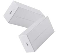 Operitacx Nail Bit Holder 30-slot Grinding Display Box with Cover PP Storage Case for Professional Nail Art Shop 2pcs