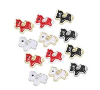 Operitacx Nail Charms Kit Easy Application Metal Material 60pcs Cute 3d with Adorable Cartoon Horse Patterns Wide Variety Nail Decoration Animal for Manicure and Special Occasions