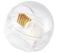 Operitacx Nail Drill Brush Box Detachable Drill Brush Box 2.36x2.36x2.10in Easy to Use Ergonomic Design Plastic for Nail Art Beginners and Professional Manicurists Travel and Personal Home