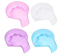 Operitacx Nail Soak Bowls 4Pcs Manicure Hand Bowls for Nail Tips and Gel Polish Removal Suitable for Salon and Personal Use Random Colour